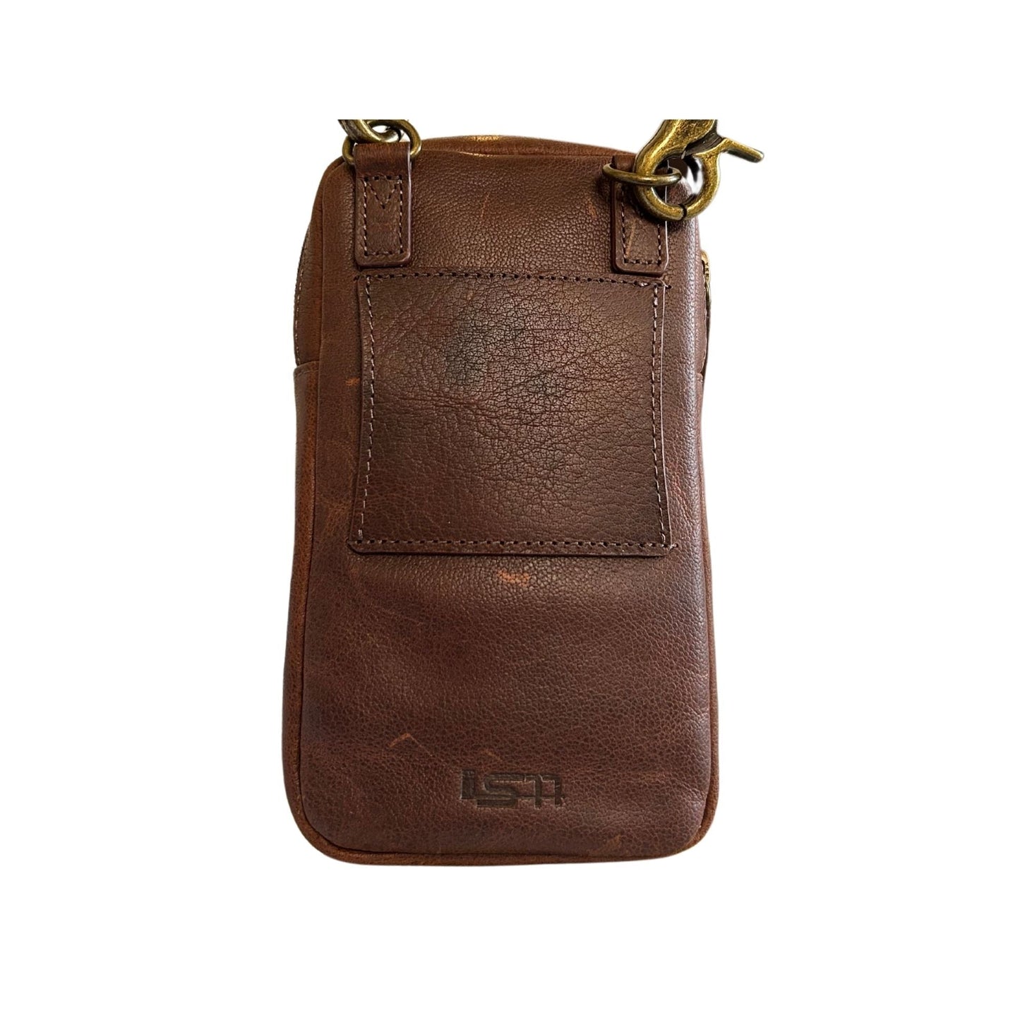 Cambridge Full-Grain Leather Crossbody Phone Bag