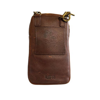 Cambridge Full-Grain Leather Crossbody Phone Bag