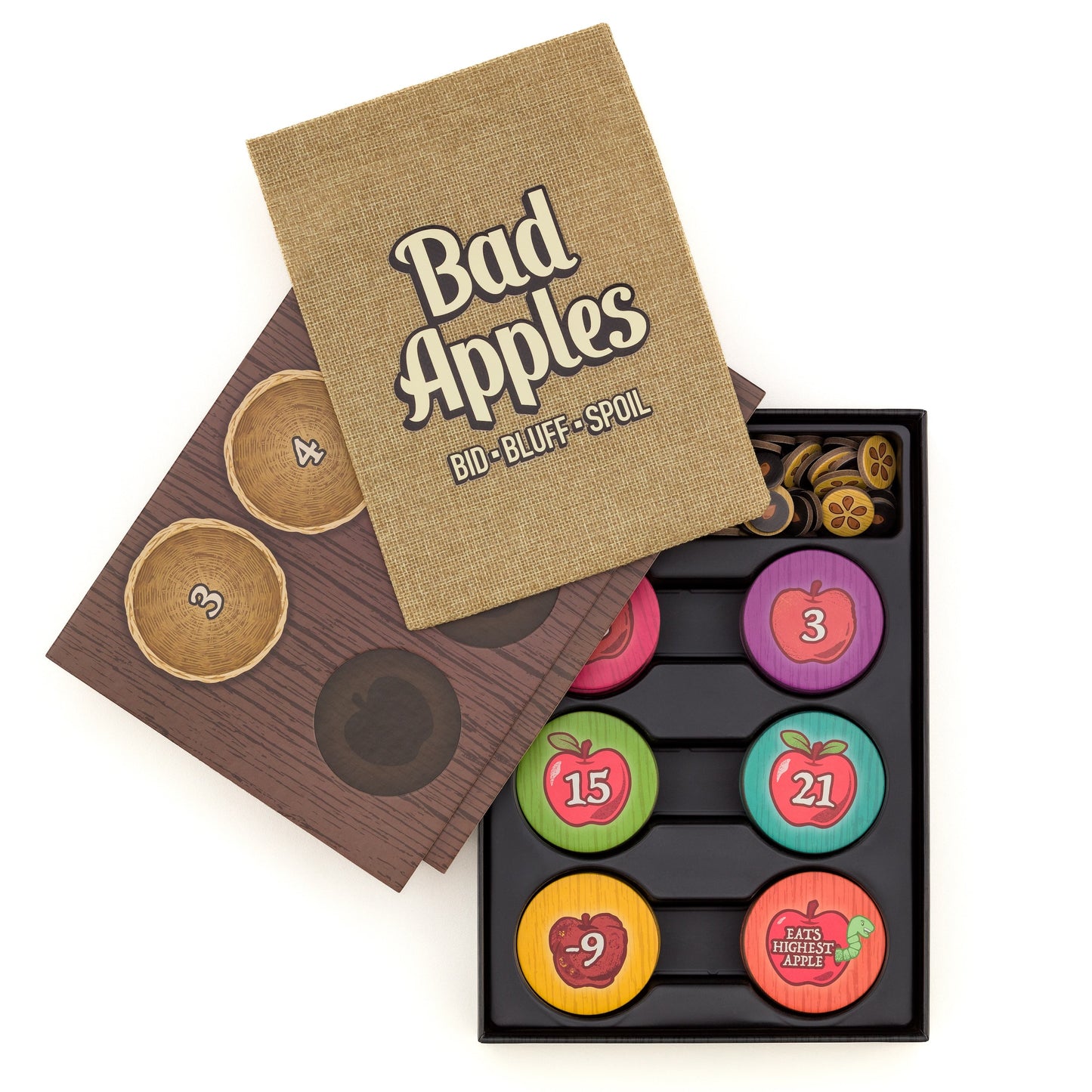 Bad Apples Bluffing Auction Card Game For Adults