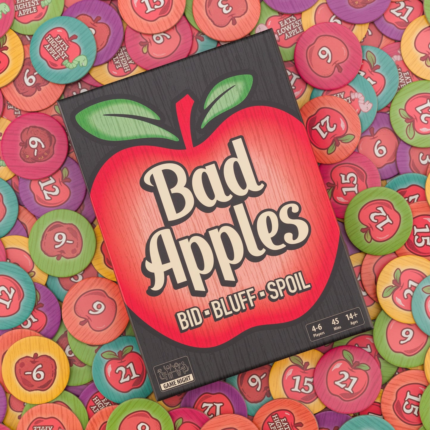 Bad Apples Bluffing Auction Card Game For Adults