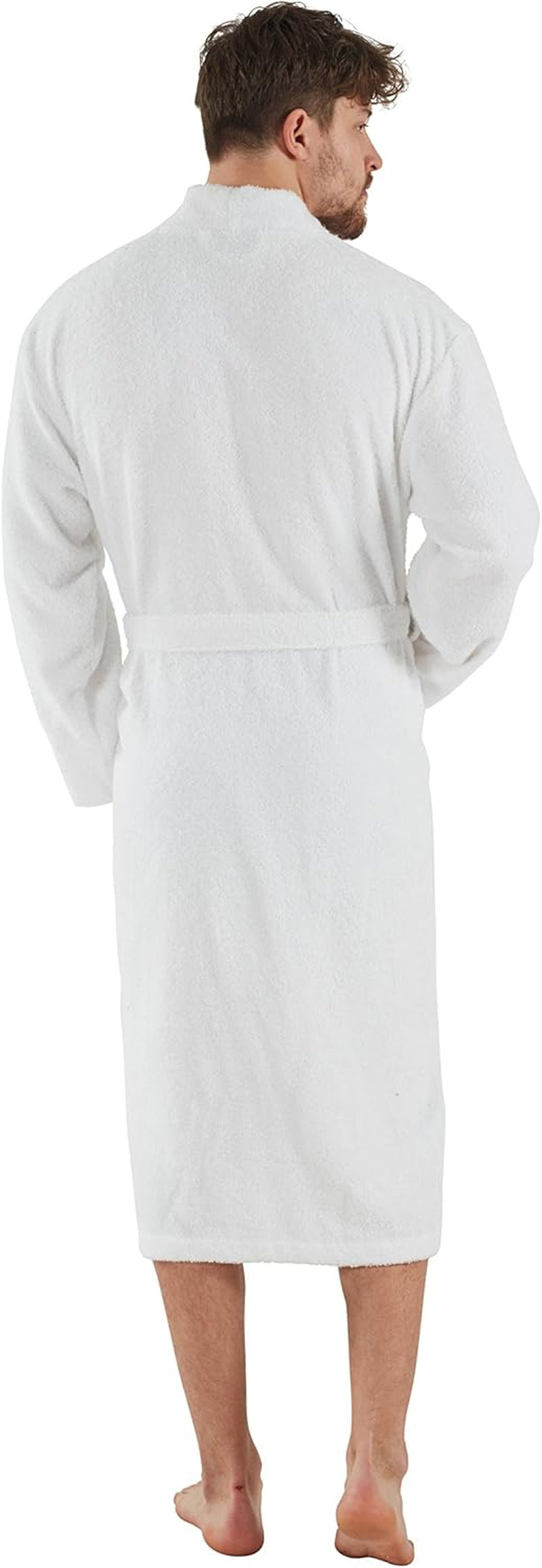 Bagno Milano Men’s 100% Organic Turkish Cotton Terry Bathrobe – Certified Soft, Absorbent, Kimono-Style Robe for Spa & Lounge - Tampa Home & Garden Store