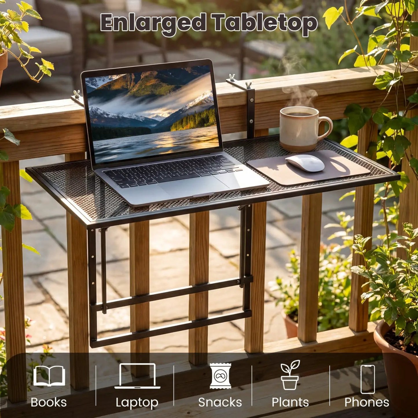 31.5 Metal Folding Bar Table with 5 Positions