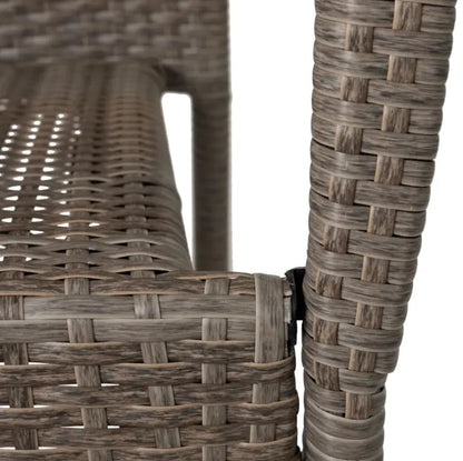 Morgan Outdoor Wicker Chair 2pk gray/brown woven outdoor chairs on Tampa Home & Garden Store