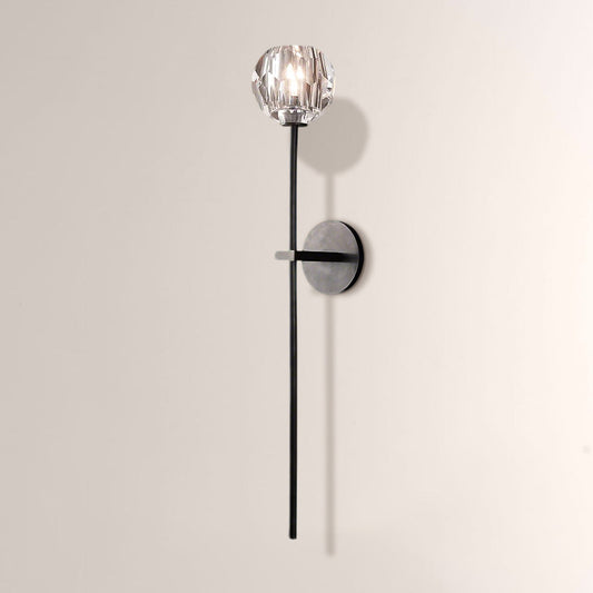 Luxury Crystal Wall Sconce Brass Bedroom Vanity Light