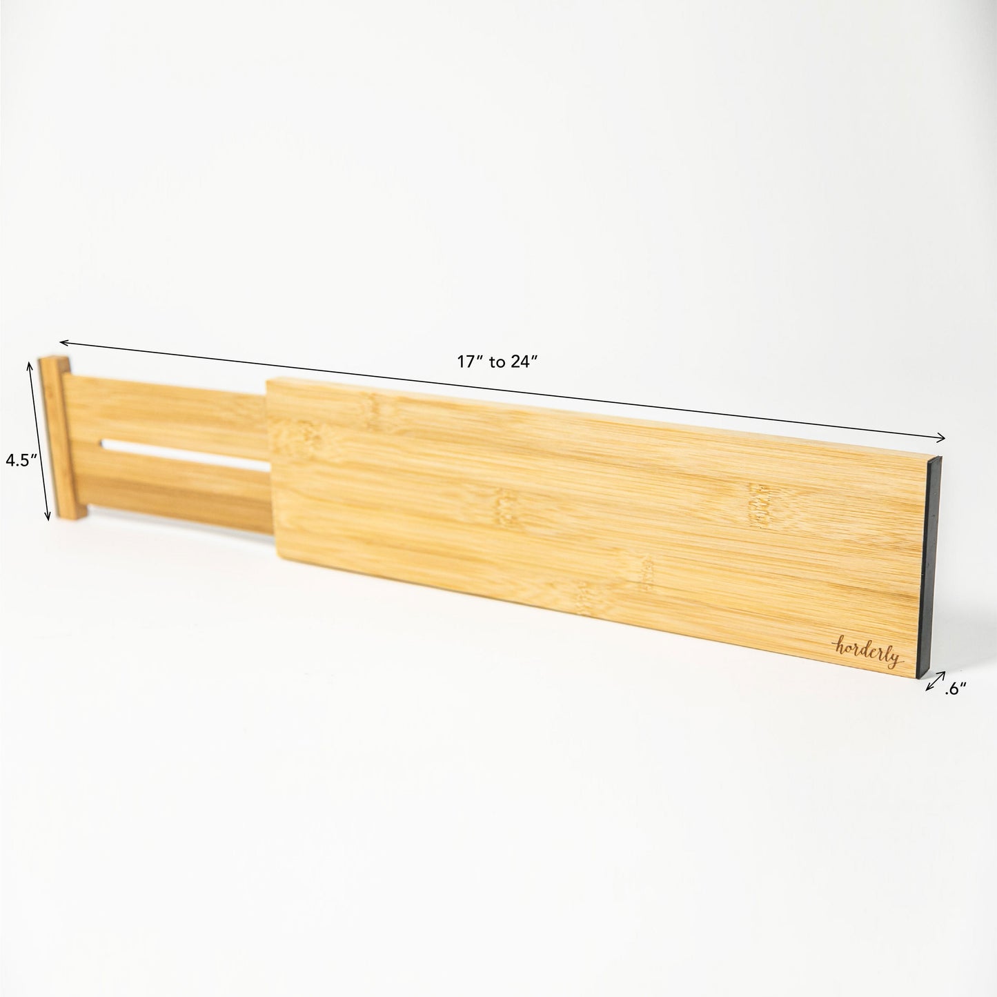 Bamboo Expandable Drawer Dividers – Natural by Horderly; adjustable 17–24 in fits drawers on Tampa Home & Garden Store