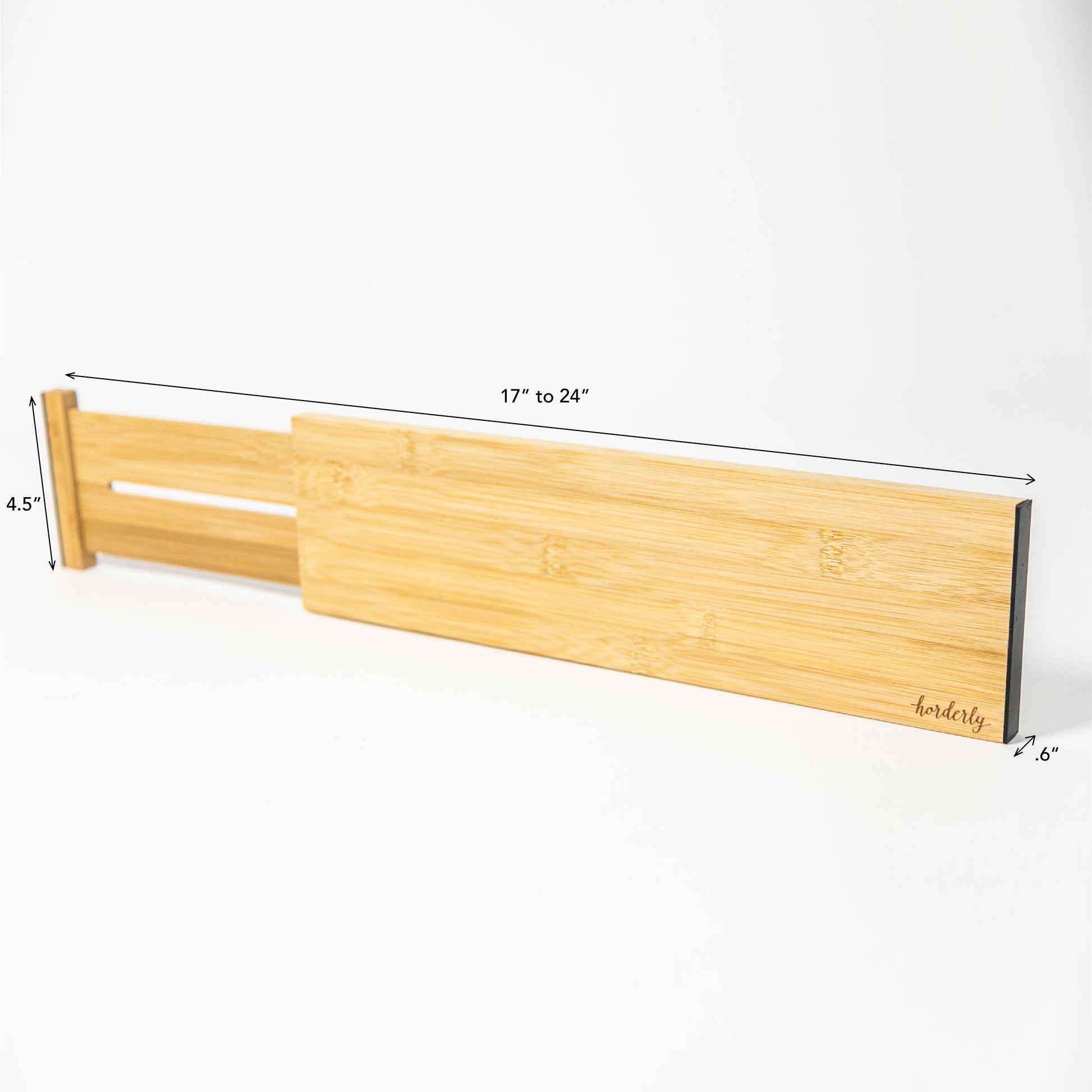 Bamboo Expandable Drawer Dividers – Natural by Horderly; adjustable 17–24 in fits drawers on Tampa Home & Garden Store