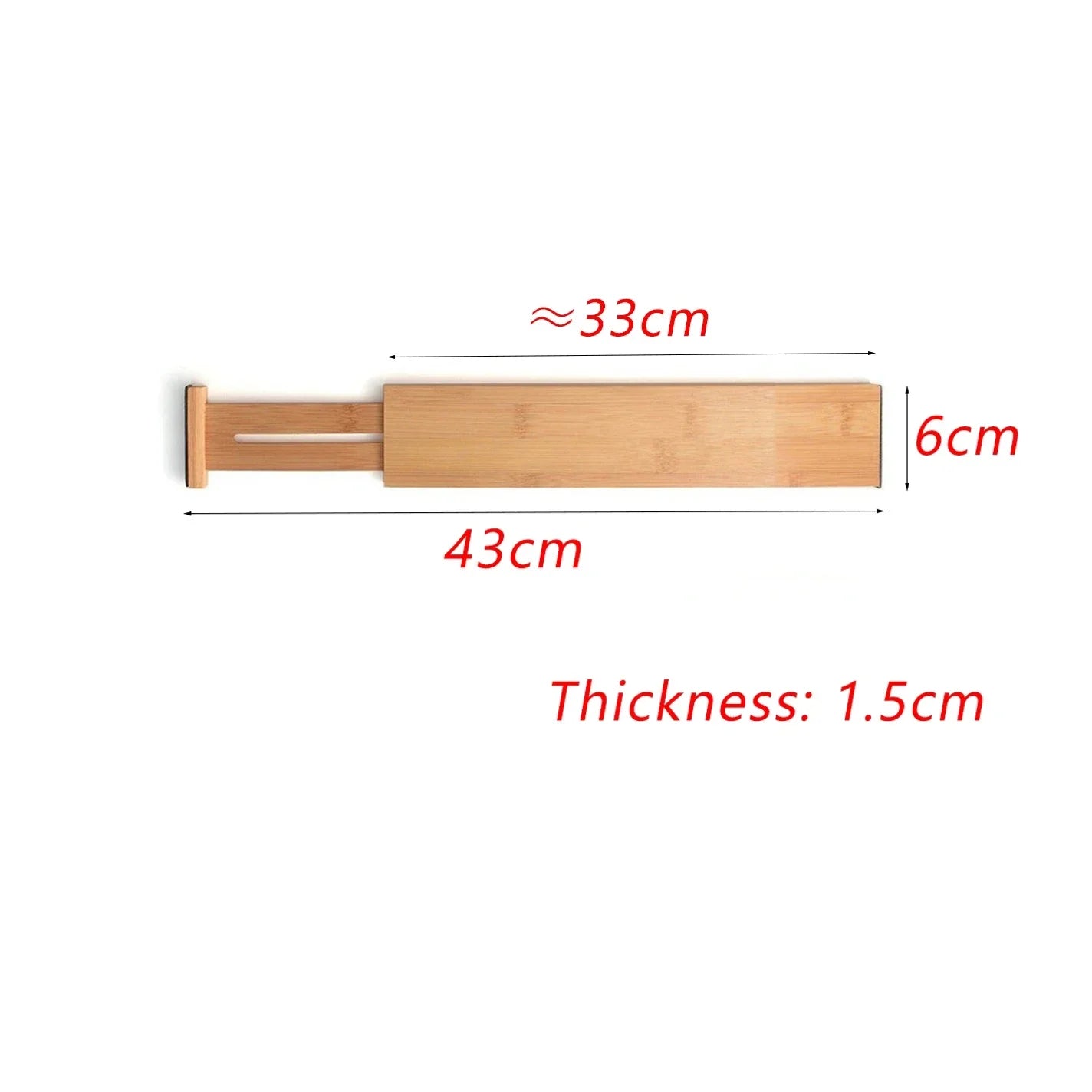 Bamboo Expandable Strip Bamboo Drawer Partition Expandable Drawer Partition Convenient Bamboo Divider Drawer Organization - Tampa Home & Garden Store