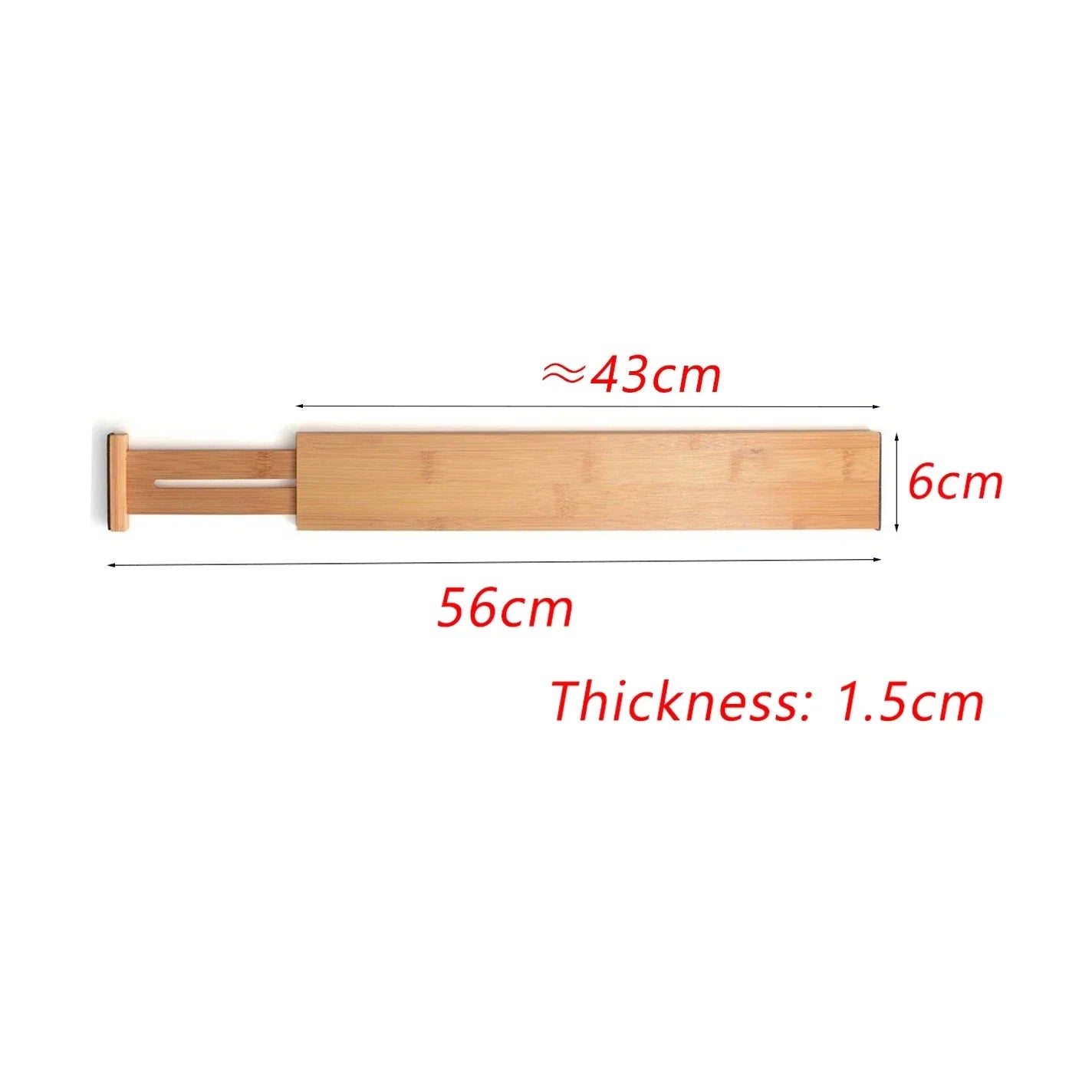 Bamboo Expandable Strip Bamboo Drawer Partition Expandable Drawer Partition Convenient Bamboo Divider Drawer Organization - Tampa Home & Garden Store