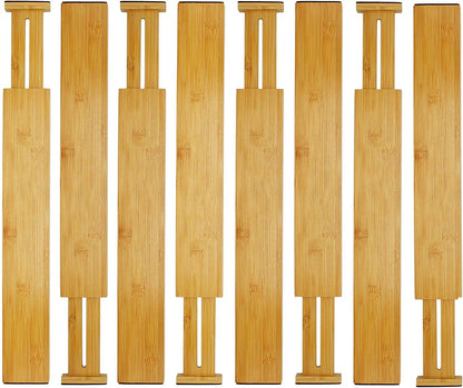 Bamboo Expandable Strip Bamboo Drawer Partition Expandable Drawer Partition Convenient Bamboo Divider Drawer Organization - Tampa Home & Garden Store