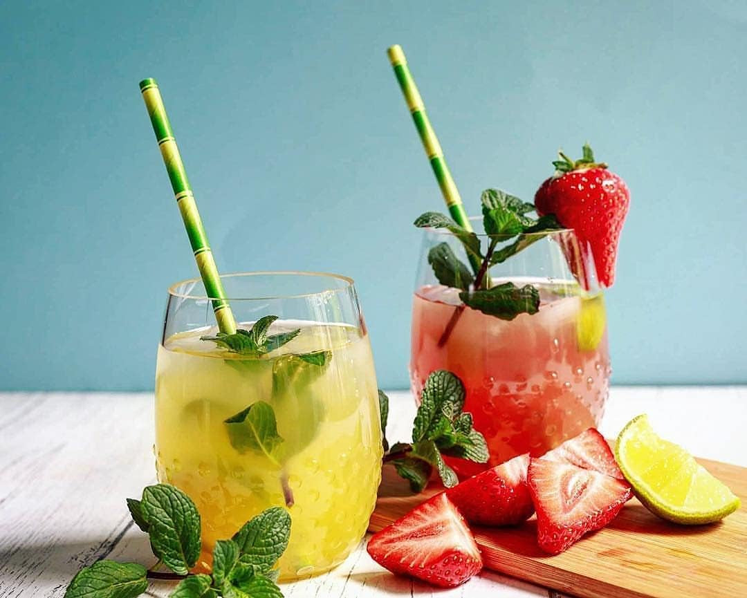 Bamboo Print Biodegradable Drinking Paper Straws for Party Box of 100 - Tampa Home & Garden Store