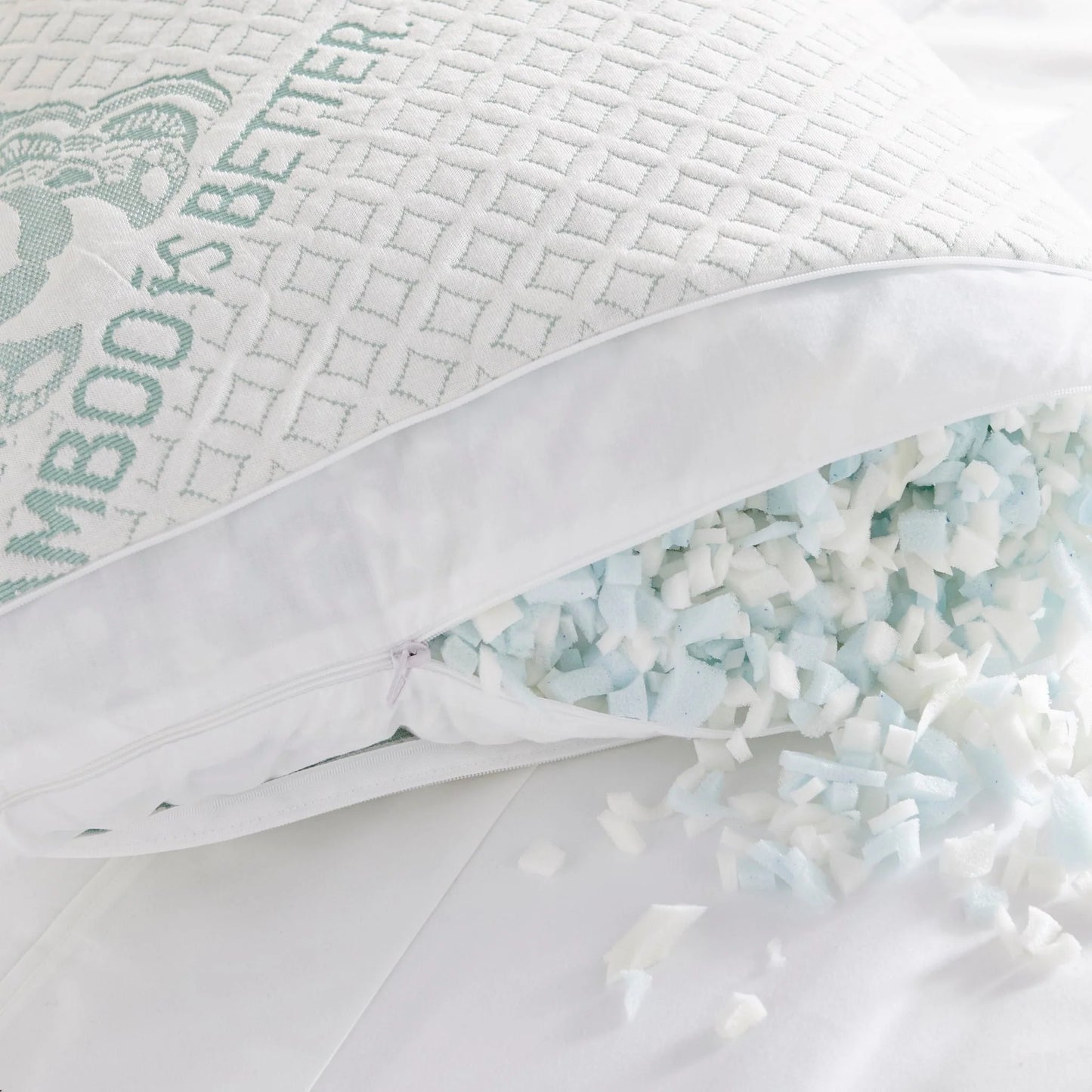 Almohada refrescante ajustable de bambú | Almohadas para cama