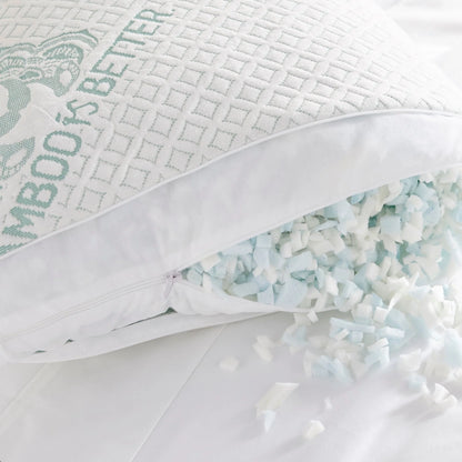 Almohada refrescante ajustable de bambú | Almohadas para cama