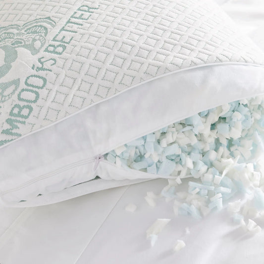 Adjustable Bamboo Cooling Pillow | Bed Pillows - Tampa Home & Garden Store