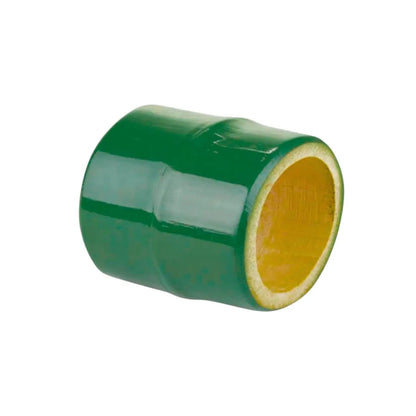 Brazilian Bamboo Napkin Ring green exterior with yellow interior by Talah Home on Tampa Home & Garden Store