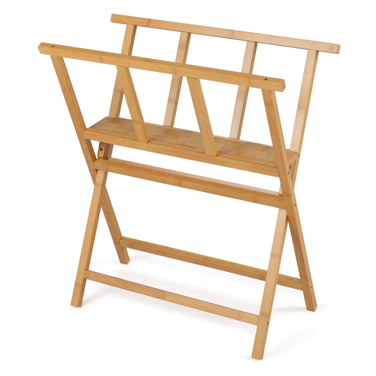 Bamboo Art Print Rack for Canvas Display