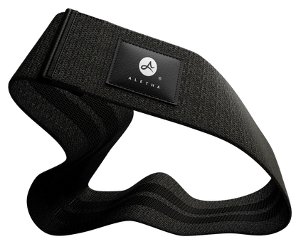 Aletha Health black exercise band with textured fabric strap and brand patch on Tampa Home & Garden Store