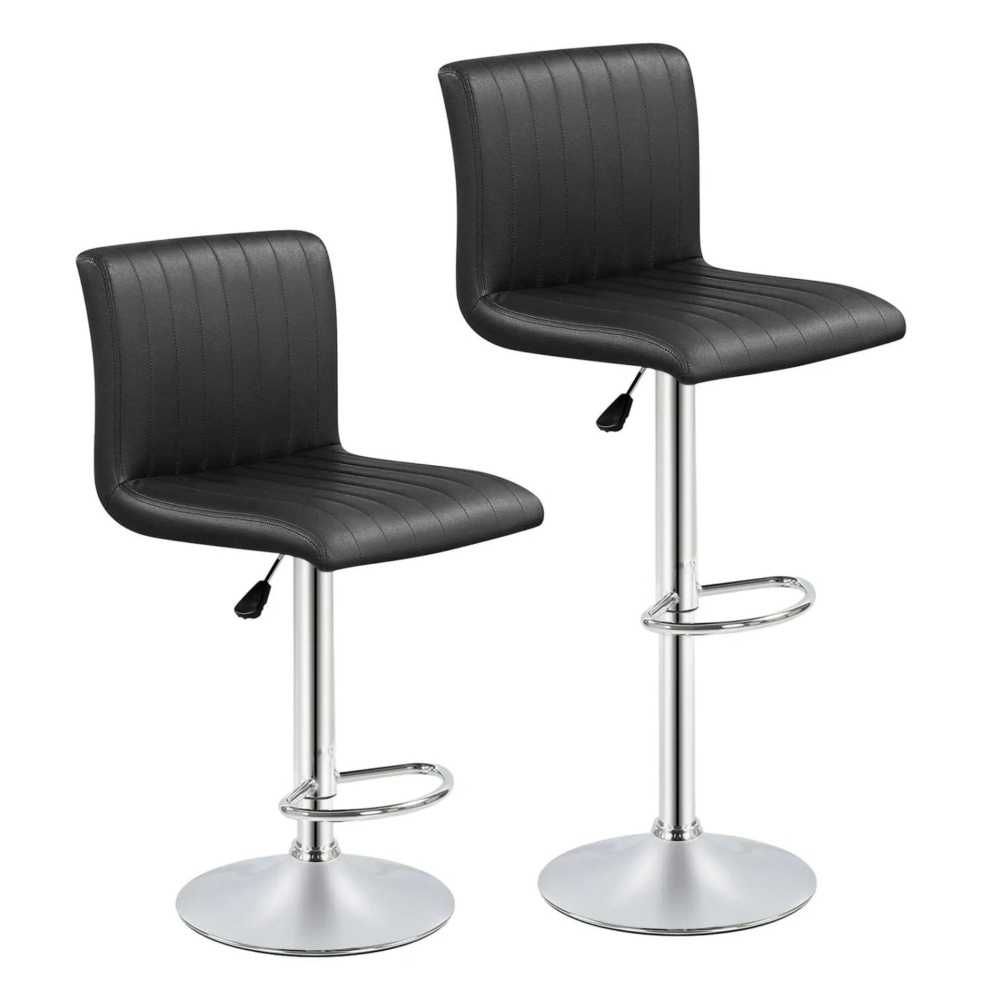 Bar Stools Set of 2 Adjustable Swivel Bar Stools