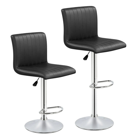 Bar Stools Set of 2 Adjustable Swivel Bar Stools