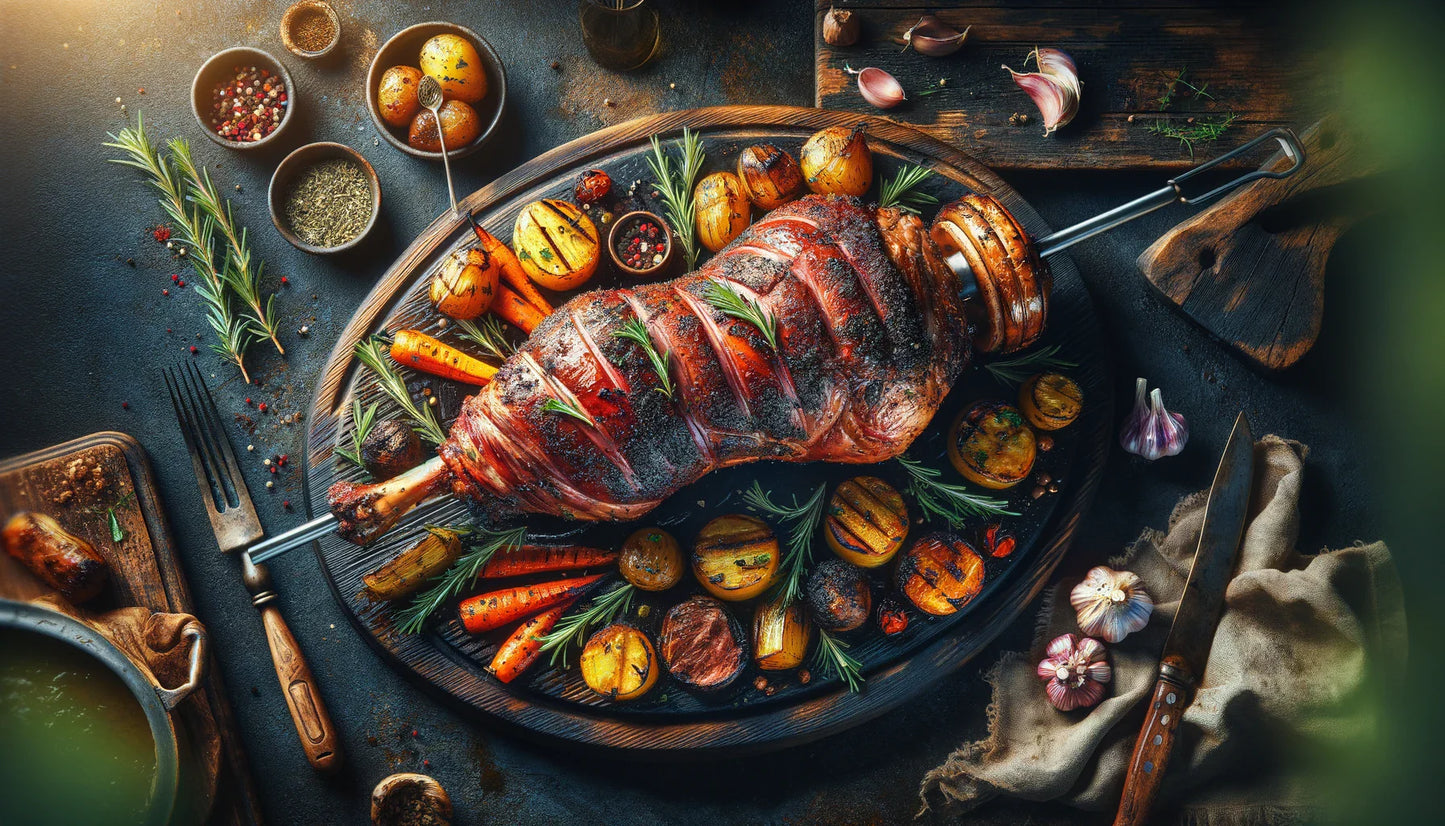 Barbecue Grill Rotisserie for your Arteflame Grill With Cordless Motor - Tampa Home & Garden Store