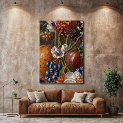 Canvas Baroque Bounty II by Tailored Canvases, fruit still life on wall on Tampa Home & Garden Store