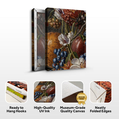 Canvas Print: Baroque Bounty II by Tailored Canvases, crafting canvas 3-panel fruit still life on Tampa Home & Garden Store