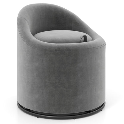 Barrel Chair with Storage 360¬∞ Swivel Upholstered Vanity Chair