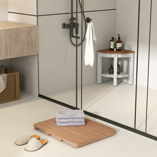 Waterproof HIPS Bath Spa Shower Mat with Non Slip Foot Pads - Tampa Home & Garden Store