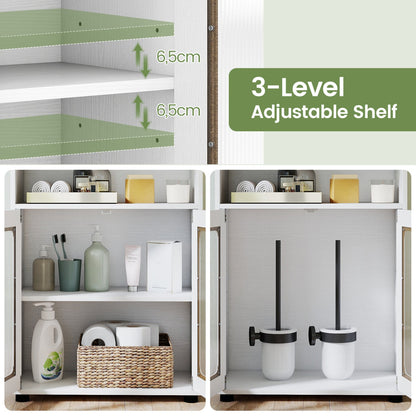Freestanding Bathroom Cabinet With 2 Doors