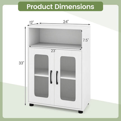 Freestanding Bathroom Cabinet With 2 Doors