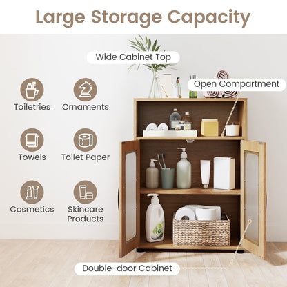 Freestanding Bathroom Cabinet With 2 Doors