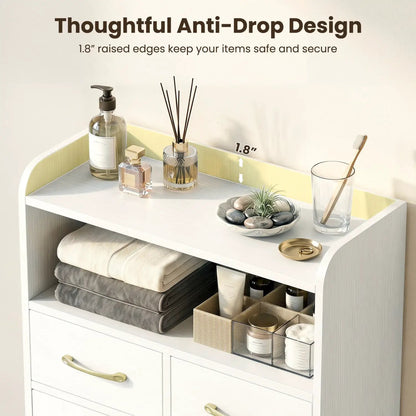 Bathroom Storage Cabinet With 2 Drawers and Doors