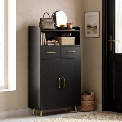 Bathroom Storage Cabinet With 2 Drawers and Doors