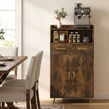 Bathroom Storage Cabinet With 2 Drawers and Doors