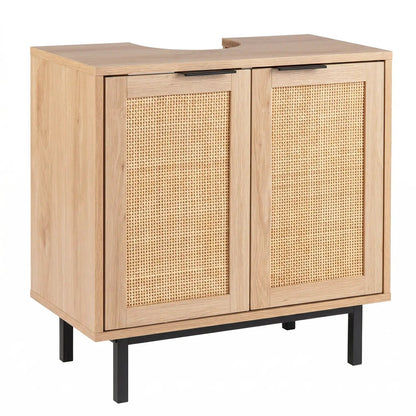 Bathroom Vanity Cabinet Rattan Doors U Cutout