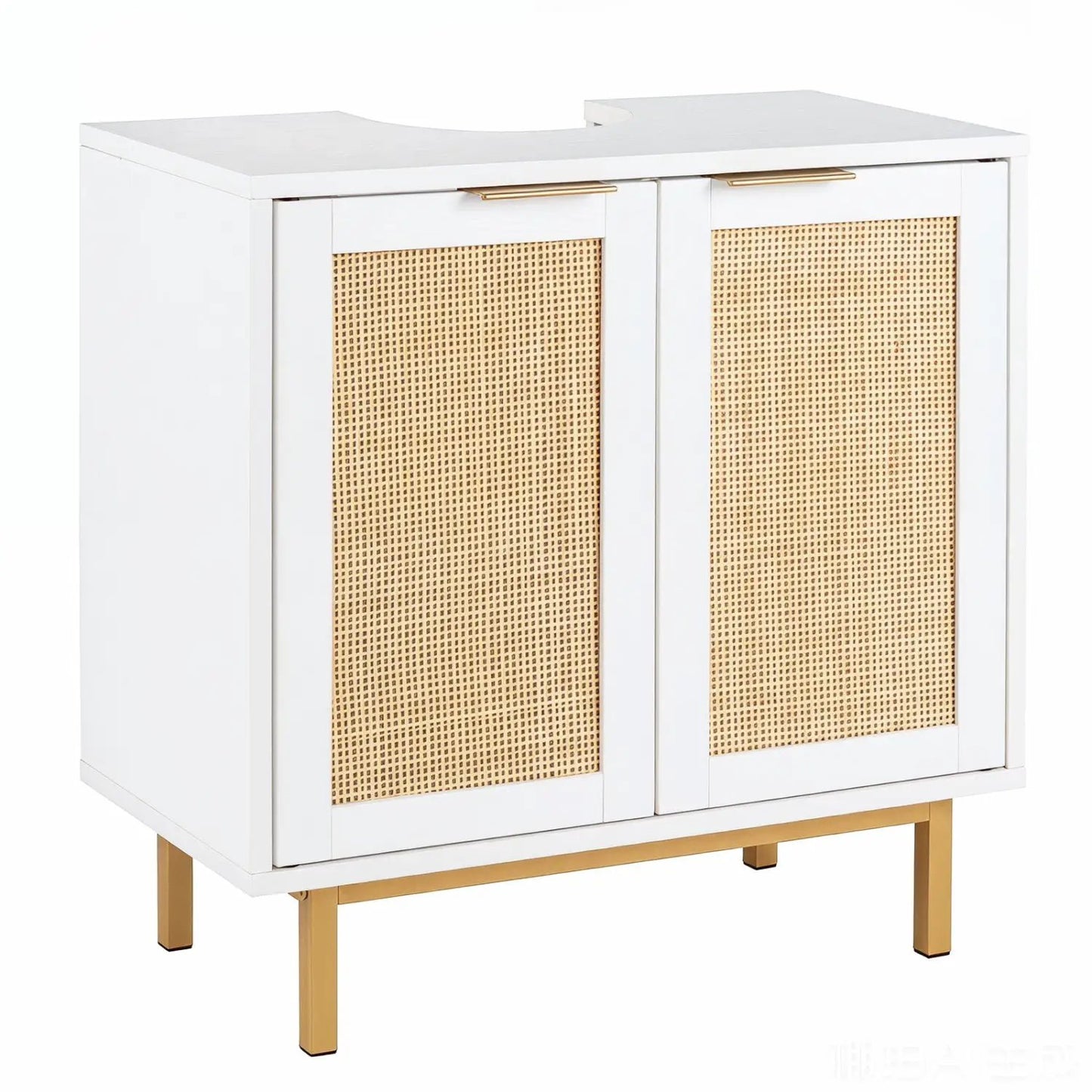 Bathroom Vanity Cabinet Rattan Doors U Cutout