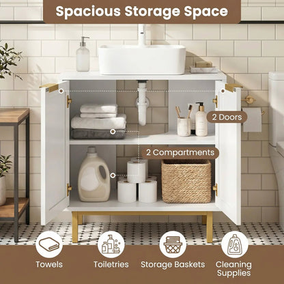 Bathroom Vanity Cabinet Rattan Doors U Cutout