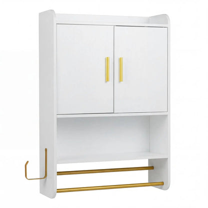 Wall Mounted Bathroom Cabinet with Towel Bars