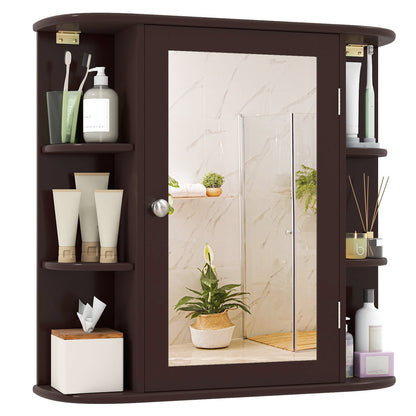 Bathroom wall cabinet with mirror door and adjustable shelves by DirectDeals on Tampa Home & Garden Store