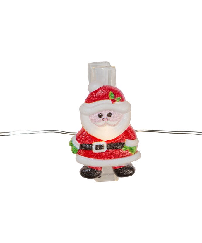 Battery Operated Clip Light set - Santa - Tampa Home & Garden Store