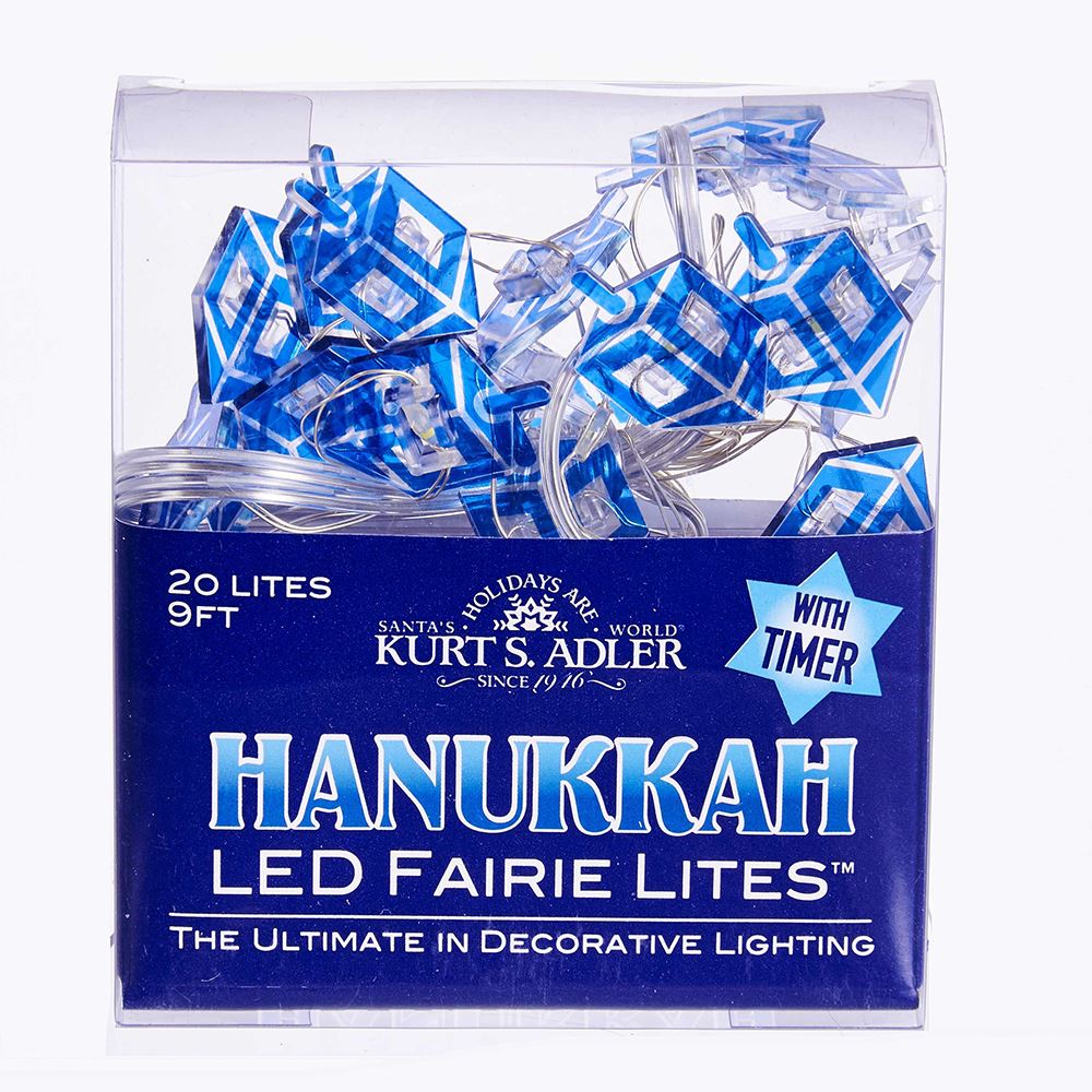 Battery-Operated Hanukkah LED Fairy Light - Dreidel - Tampa Home & Garden Store