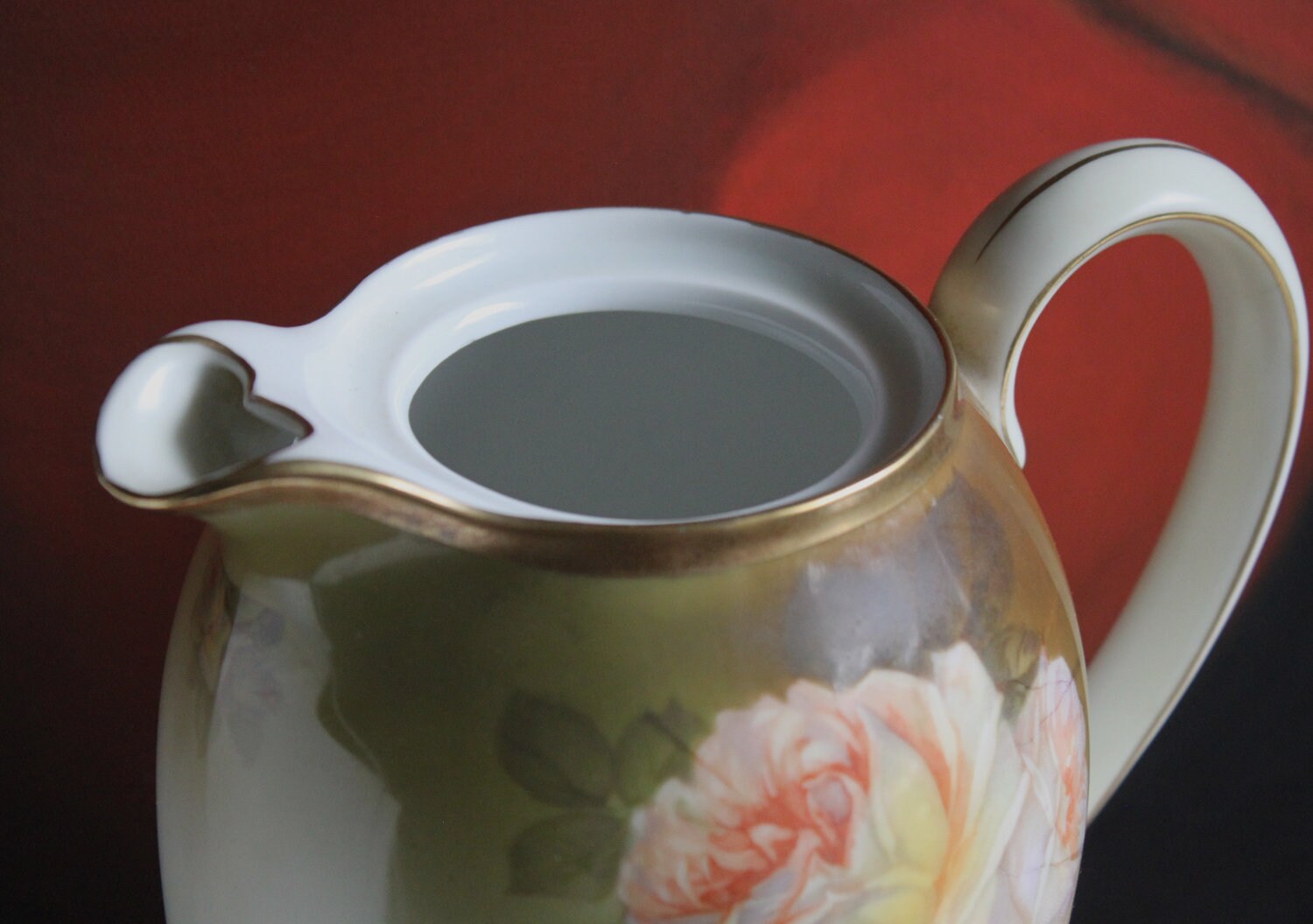 Bavarian Coffee Pot by Schwartzburg with Yellow Roses on Green Background - Tampa Home & Garden Store