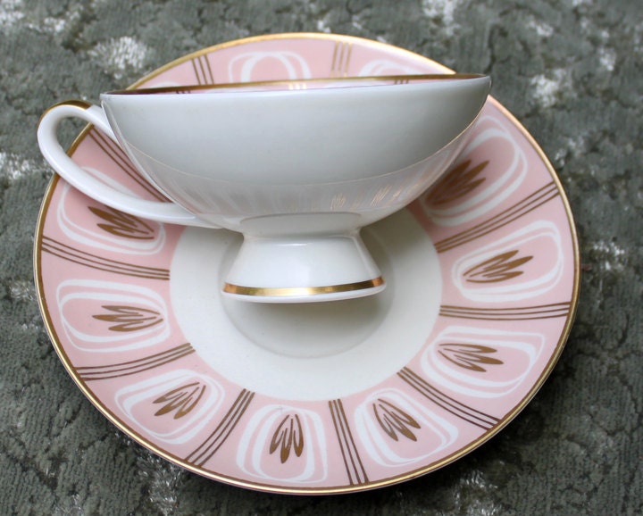 Bavarian Tea Cap and Saucer , Marked S.M. 1110. - Tampa Home & Garden Store