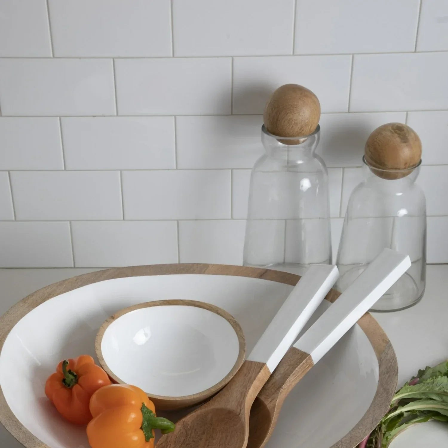 Baylor Decanter with Mango Wood Stopper, Medium - Tampa Home & Garden Store