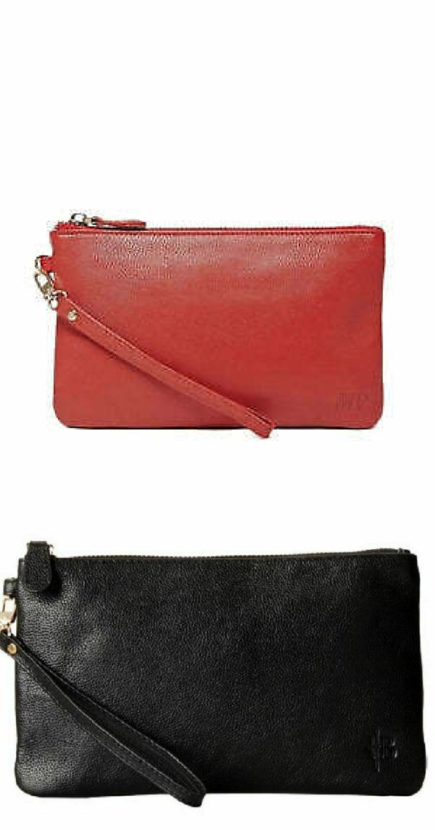 Mighty Purse genuine leather 4000mAh phone charger purse red and black set with wrist straps on Tampa Home & Garden Store
