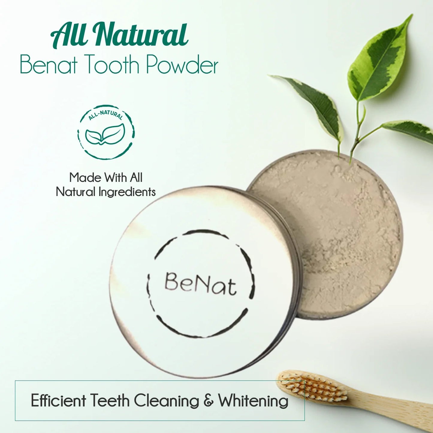 BeNat All-Natural Toothpowder - Tampa Home & Garden Store