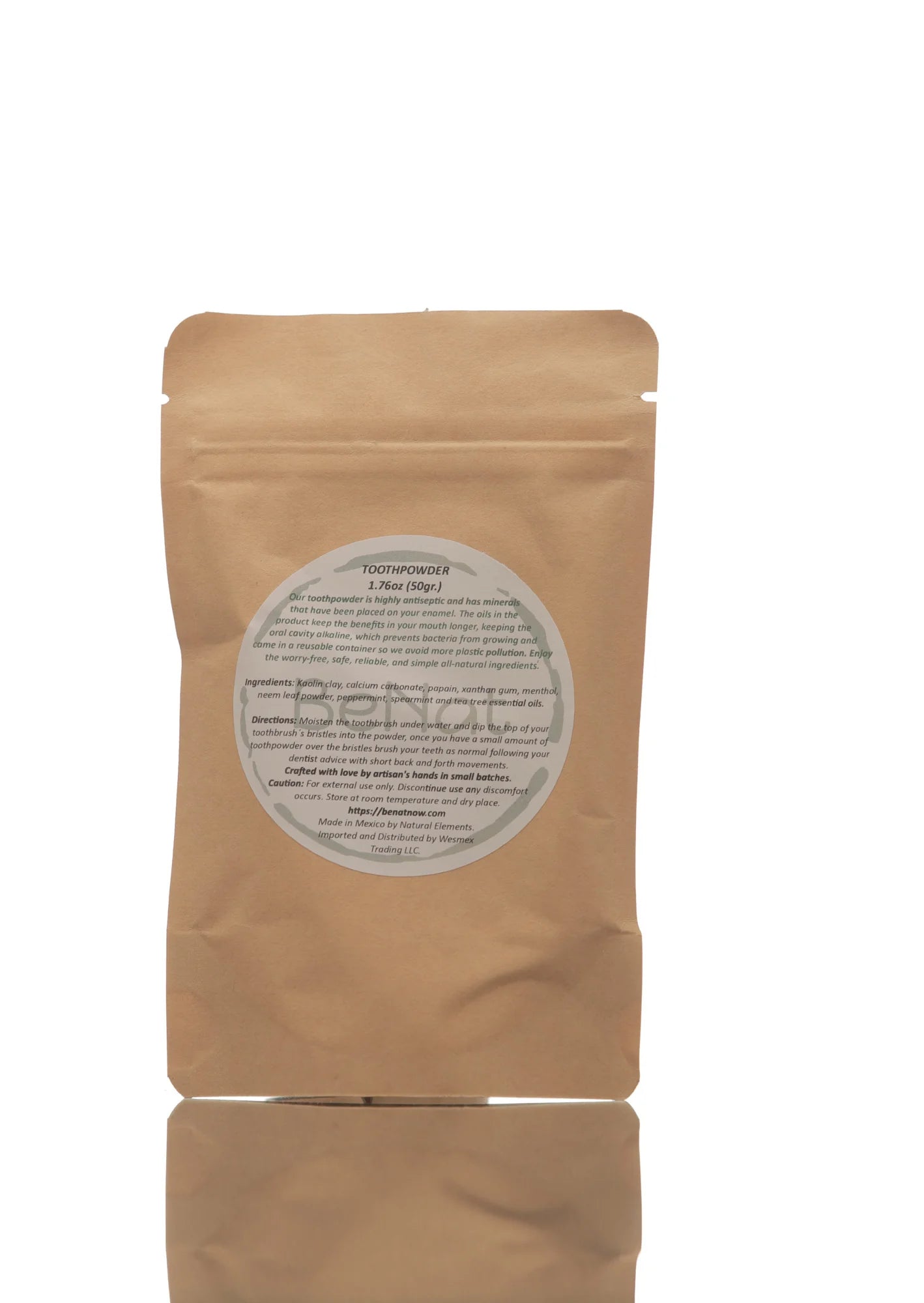 BeNat All-Natural Toothpowder - Tampa Home & Garden Store
