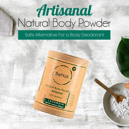BeNat All-Natural Unscented Deodorant Body Powder — Low Waste, Gentle, & Effective - Tampa Home & Garden Store