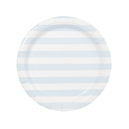 Beach Umbrella Stripe Dinner Plate - Pack of 8 - Tampa Home & Garden Store