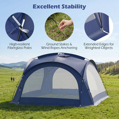 Beach Tent for 12 to 15 People With Sides