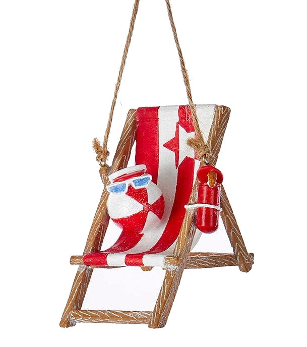 Beachball on a Beach Chair - Ornament - Tampa Home & Garden Store